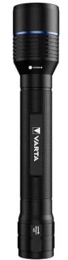 VARTA Taktisk LED-ficklampa Night Cutter Pro F40R, 2000 lm, IP67 | 5 ljuslägen, Powerbank 5200 mAh, flygaluminium, USB C, precisionsfokus, laddningsbara, energieffektiv LED-teknik