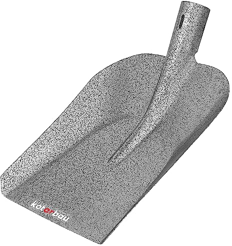 KOTARBAU® Robusta Pala de 285 x 230 mm para Mango de 38 mm de Diámetro, Pala de Acero para Recoger Alimentos a Granel sin Mango, Herramientas Jardineria