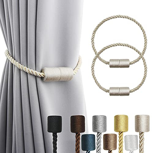 Magnetic Curtain Tiebacks Holdbacks Decorative Tie Backs for Windows Porlau
