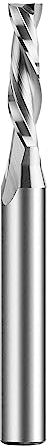 SpeTool Spiralfräser 8mm Schaft Downcut 6mm Schnittdurchmesser CNC Fräser für Oberfräse Holzfräser 24mm Schnittlänge Router Bit Nutfräser VHM Schaftfräser Spiralnutfräser 2 Flöten Langlochfräser Holz