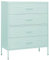 vidaXL Kommode Minzgrün 80x35x101,5 cm Stahl