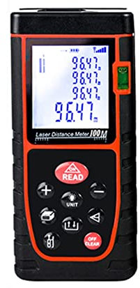 Medida de distancia Telémetro Nivel láser Telémetro Medidor de distancia 40M 60M 80M 100M Telémetro láser Buscador de regla Diastímetro Cinta métrica D1013 Alta precisión y precisión (Color : 100