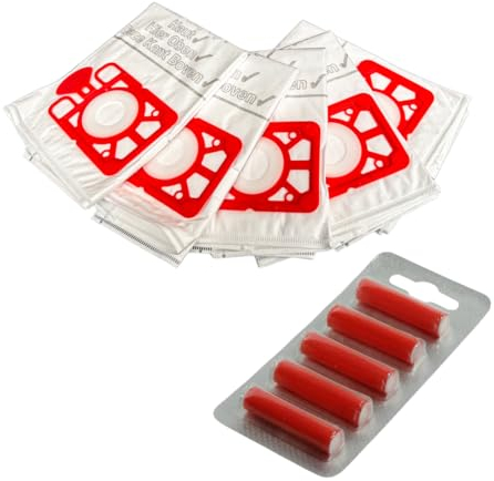 Avern Genuine Numatic Hepa-Flo Hoover Bags Henry Hetty NRV Vacuum Cleaner Dust Bags (5 Pack + 5 Freshener Sticks)