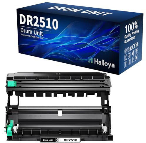 Halloya DR2510 Trommel Kompatibel für Brother DR-2510 Trommeleinheit für Brother HL-L2400DWE HL-L2400DW HLL2445DW DCP-L2620DW DCP-L2627DW DCPL2660DW MFC-L2835DW MFC-L2827DW MFC-L2800DW MFC-L2860DWE