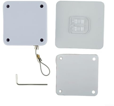 Smart Design Ferme-porte automatique 1200 g Dispositif de tension pour portes coulissantes doubles et espaces intérieurs Fonctionnement silencieux Blanc