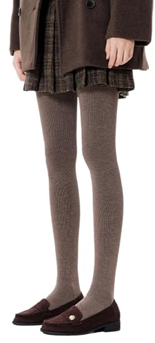 BrightGlow Termostrumpbyxor för kvinnor, termostrumpbyxor varma vinterkalsonger, leggings, ventilerande leggings, vinterstrumpbyxor, ogenomskinliga strumpbyxor, kaffe, one size