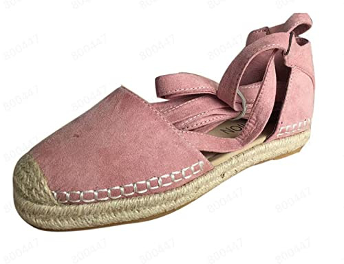 Sandalias de esclava - Sandalia Mujer Verano Punta Manta Encaje Envolvente Alpargatas Talón Abierto Detalles De Cuerda Zapatillas Tejido Suela Antideslizante Zapatillas Ligeras Cómodas Bailarinas