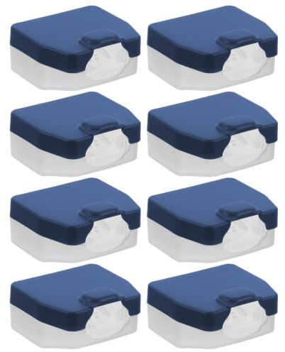 YARNOW 8pcs Razor Head Protective Cover - Clip On Ventilated Razor Protector Case - Safety Cover for Shaving Blade Storage and Travel Use