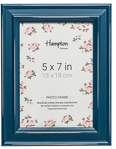 Hampton Frames | Cornice portafoto in legno anticato, 13x18 cm, colore foglia di tè | Finitura elegante, vetro, supporto da tavolo e parete | Per le tue foto