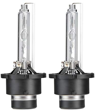 Akozon D4S Faro allo xeno, 2 lampadine per faro anteriore allo xeno 6000 K 35 W lampadine di ricambio per faro anteriore dell’auto