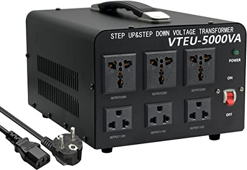 Cantonape 5000VA Transformateur élévateur/réducteur 220V/110V 5000W Stabilisateur de tension automatique