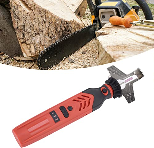Affilacatene, Affilacatene Elettrico, Affilacatene, Affilacatene a Batteria, Accessorio Affilacatene Portatile, per Tutti i Tipi di Motoseghe