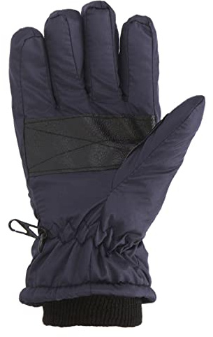 Windproof Girls Boys Snowboarding Ski Gloves Size Kids M/L Skating Outdoor Warm Winter Snow Kids Gloves Mittens Children Mitten Toddler Cute Winter Gloves for Girls Cool Designs (Navy, L)