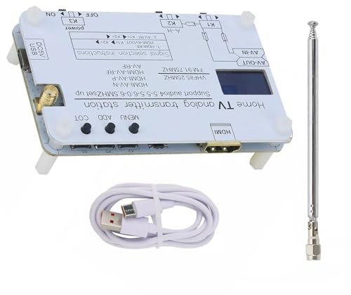 VHF UHF Analog TV-sändare, HDMI-modulator RF-omvandlare RCA koaxial kompositadapter