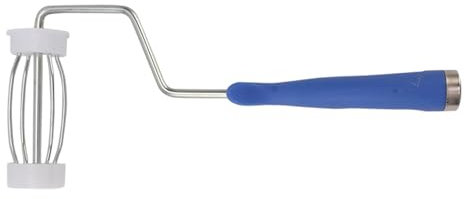 Marco de Rodillo de Laca Ergonómico de Alta Resistencia Marco de Rodillo de Control Fácil para Rodillo de Polvo, Adecuado para Pintar la Pared o el Proyecto de Construcción, Acero Inoxidable, 1