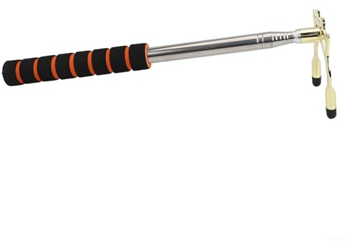 Jotekonoby Pont de queue de billard rétractable pour snooker et billard, support réglable en acier inoxydable avec bras d'extension, pour poignée antidérapante en EVA (style A)