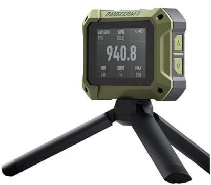 Athlon Rangecraft Velocity PRO Ballistischer Chronograph, Doppler-Radar Geschwindigkeitsmesser (±0,1%), 65-5000 FPS für Gewehr, Luftgewehr & Bogenschießen, Bluetooth App-Anbindung