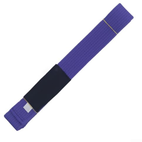 Kampsportbälte för träning och tävlingssäkerhet (Purple A 4) | för robust bomull, klara rankade ränder, säkra knutar, daglig träning, tävling