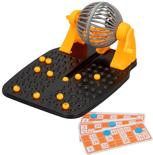 ColorBaby 43313 - Juego lotería Bingo, Juegos de Mesa para niños, 90 Bolas y 24 cartones, Medidas 17x24x12 cm, +2 Jugadores, +5 años