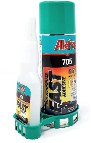 Akfix 705 extra starker Profi Alleskleber mit 200ml Spray Aktivator für universelle Reperaturen mit hoher Haftfestigkeit