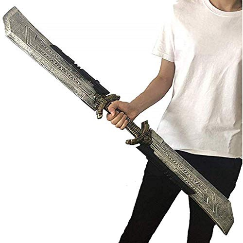 POMUTRE Thanos Sword Cosplay Prop 42.5 inch Spada Thanos Double Edged Sword PU Foam Kids Toys Boys Birthday Gifts