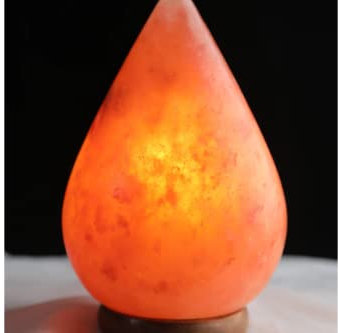 Rosa kulle tårdroppe form 3-4 kg salt lampa i Himalaya