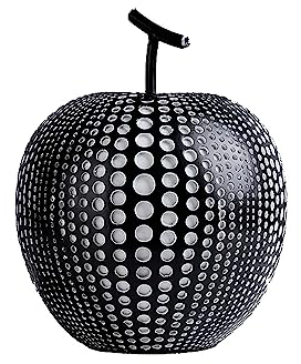 JTBDWOSK Obst Abstrakte Statue Ornamente Einfache Zimmer Decor Weiß Schwarz Apple Birne Harz Figurine Deko Halloween Autumn Herbstdeko Dekokürbis Dekoobjekt Tischdeko Dekofrüchte,1
