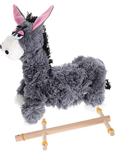 GLSTOY Marionette üschtier Interaktive Tier Marionette Aus Für Kuscheliges Für Rollenspiele Und Puppenspiele Graues Esel Puppen