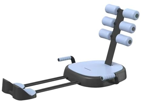 Aymzbd Sit Up Bar Barra para Abdominales Equipo Multifuncional Núcleo Asistencia Ejercicio Compacto Material Acero PU Adecuado para Hombres Mujeres Gimnasio, Azul