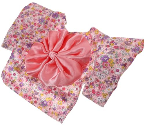 jojofuny Kimono Japonerie pour Chien avec Petites Fleurs, Vêtement Confortable en Tissu, Facile à Enfiler pour Chiots et Animaux de Compagnie Lors de Séances Photo