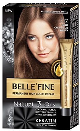 Tinte Permanente Belle´Fine Chocolate Claro Nº 7.77 30 ml