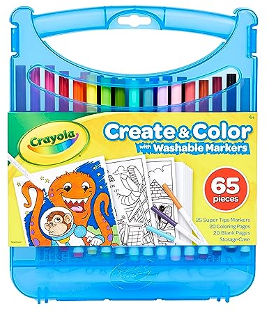 Crayola Washable Markers Create & Colour Case 65 pieces, 04-0377-E-000