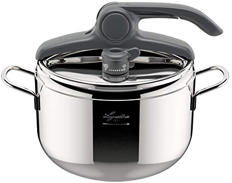 Lagostina Irradial Control Pentola A Pressione 5 L In Acciaio Inox 18/10 Ã˜ 22 Cm, Pentola Induzione E Gas, Coperchio Con Apertura Facilitata, Fondo Irradial Plus Triplo Strato