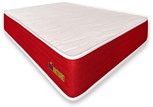 Matnature | EcoNature | Colchón Antibacterial | High Resilience Confort Alta Densidad | Reversible Invierno-Verano | Antiácaros (90 x 190 cm)