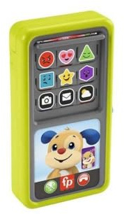 Fisher-Price Mon Smartphone 2 en 1, Jouet d’Apprentissage de la Naissance aux Premiers Pas, téléphone avec lumières et Musique, Version française, Jouet Enfant, Dès 9 Mois, HNL44