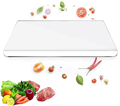 Planches A Decouper Transparent, Planches À Petit-déjeuner,Planche De Cuisine,Tranchoir Planchette Ustensile De Cuisine,Couvre-cuisinière Et Protège-plain De Travail,antidérapant (Color : 45 * 40cm/1