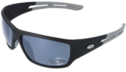 Gamswild WS7127 solglasögon polariserade GAMSSTYLE cykelglasögon skidglasögon mode glasögon kvinnor män unisex | grå | svart | blå | , färg: svart