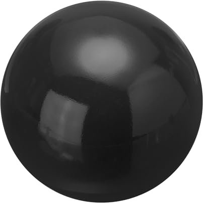 QUARKZMAN Boule de Décoration de Globe de Jardin 3,5 Pouces 90 mm Sphère Réfléchissante Polie, Boule de Jardin en Acier Inoxydable pour Décoration de Jardin à Domicile, Noir Brillant