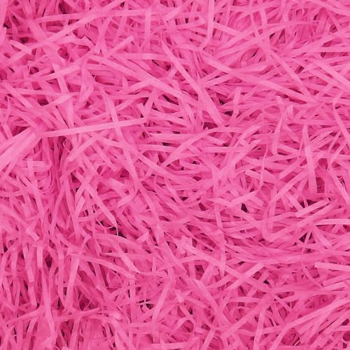 200 g Raphia-fyllning för strimlad presentkorg fyllning av presentpapper för fyllning av presentkorg och inslagning present för presentförpackning dekoration (Magenta)