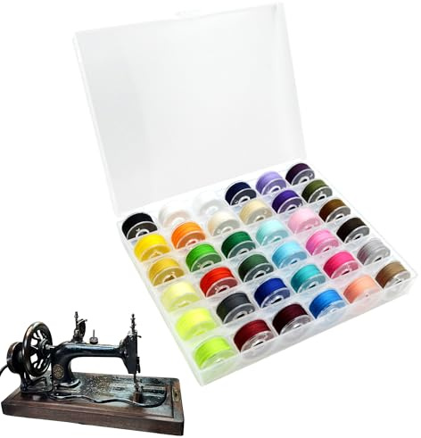 36Pcs Sewing Machine Bobbins with Case, Sewing Machine Accessories