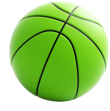 Pallone da basket silenzioso, silenzioso, silenzioso, per interni, per dribbling al chiuso, palla da allenamento a basso rumore, morbida, flessibile, altamente rimbalzante
