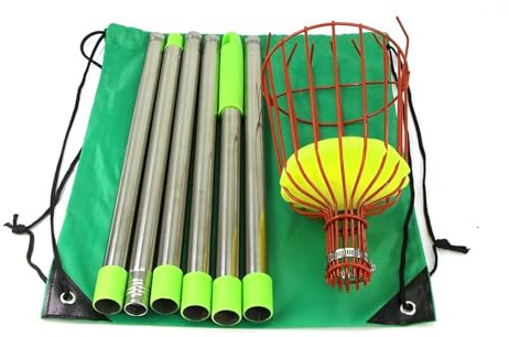 Recolector de frutas telescópico acero inoxidable for granja jardín, apto for recolección a gran altitud(D-4m(13FT))