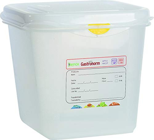 Gastronorm Food Storage Ingredient Containers - Perfect for restaurants, mass catering, events, meal prep, fridge organisation - Available in 23 Different Sizes (Air-Tight Gastronorm 1/6 2.6 Litre)