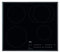 AEG IKB64411FB Autarkes Kochfeld / Induktion / Hob²Hood / Slider-Bedienung / 60 cm / Facetten-Design / 4 Kochzonen / Powerfunktion / Kindersicherung