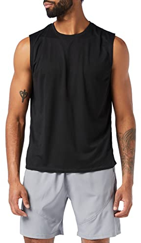 MEETYOO Debardeur Homme, lot de 3 Débardeur,Noir,S