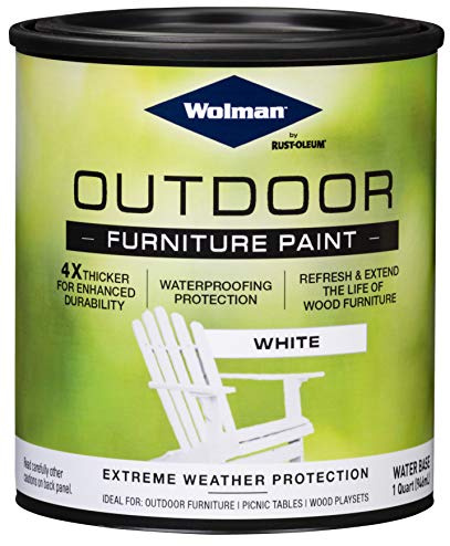 Wolman 360352 Outdoor Furniture Paint, Quart, White 32 Fl Oz (Pack of 1)