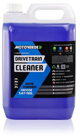 Motoverde 5L Drivetrain Cleaner - Degreaser for all types of chains and sprockets - Suitable for All Types of Bike inc Motocross, Motorcycle, Mountain Bike, E-bike...