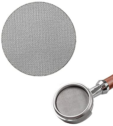 ZXUPOI Schermo per caffè espresso 58 mm riutilizzabile 1,7 mm spessore 150 μm in acciaio inossidabile professionale barista caffè filtro piastra a rete per espresso Portafilter filtro cestino