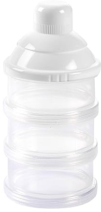 BEBE SUAVE, caja dosificadora para leche en polvo apilable 3 niveles Ø7 x 14 cm