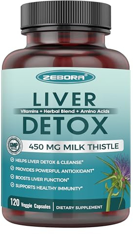 ZEBORA Milk Thistle Extract 30:1, 120 Count (60 Servings)